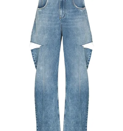 Chron Margiela distressed straight-leg jeans