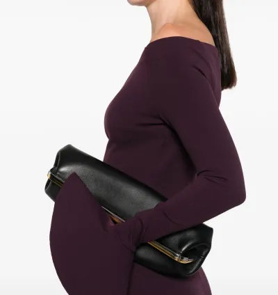 Solace London Anica flared-cuff maxi dress