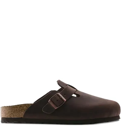 Birkenstock Boston oiled-leather clogs